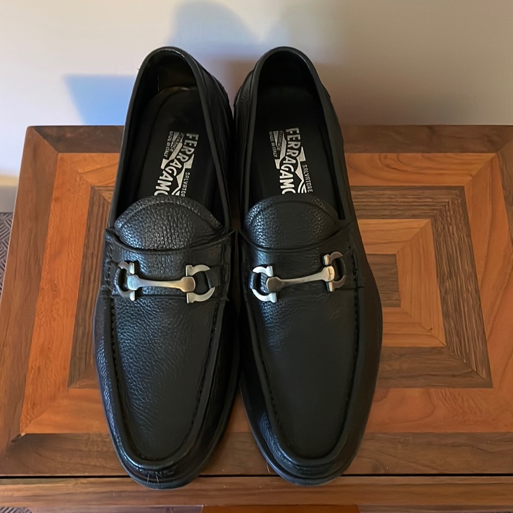 Men’s Grained Calf Leather Bit Loafer